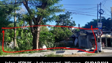 Dijual / Disewakan 2280 M2 Tanah Jalan Jeruk - Lakarsantri.- Wiyung Surabaya Barat Dekat Pakuwon Mall, Citraland, Wisata Bukit Mas