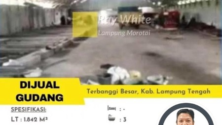 DIJUAL GUDANG SIAP PAKAI DI TERBANGGI BESAR LAMPUNG TENGAH