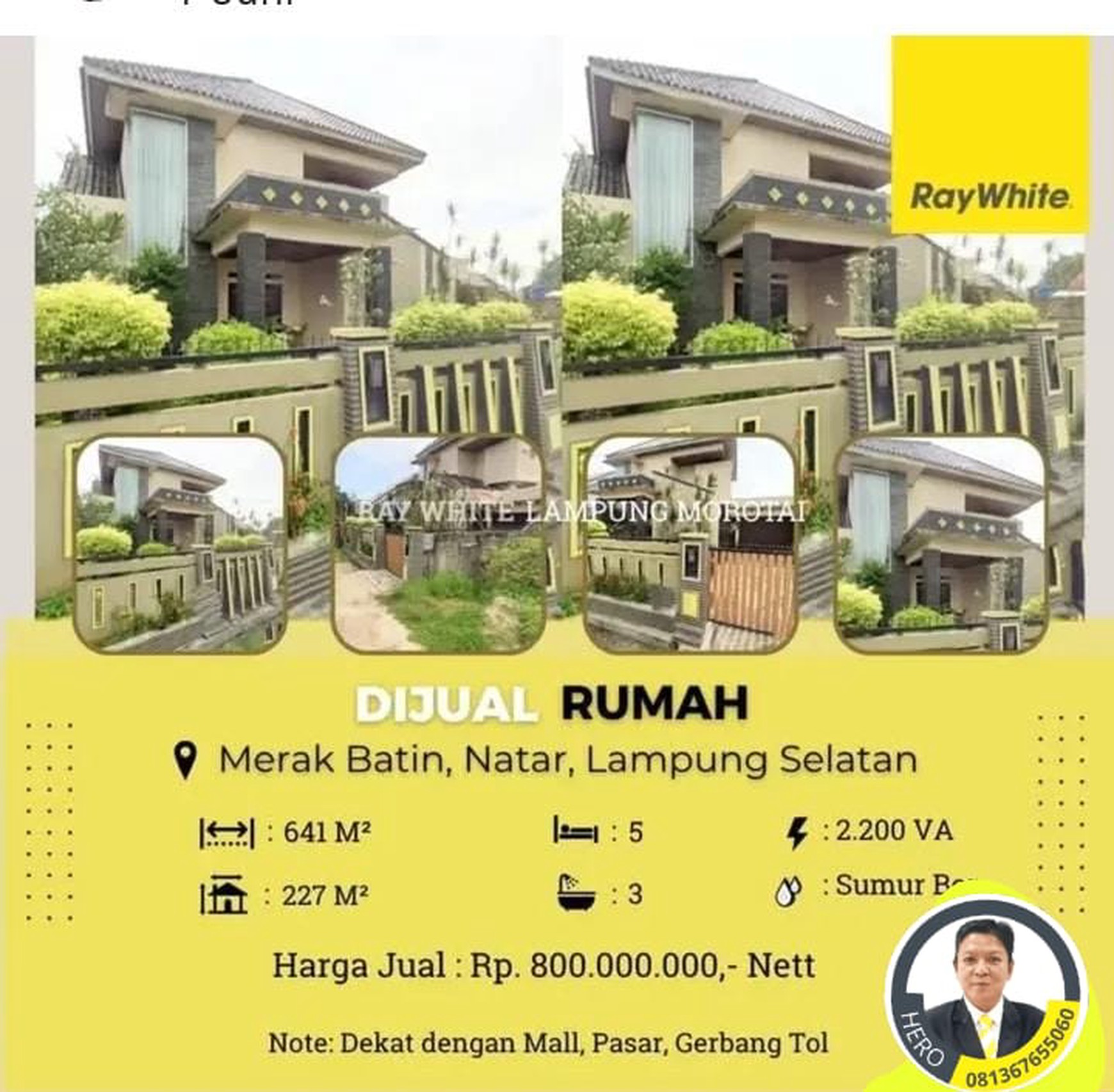 DIJUAL RUMAH DI MERAK BATIN, NATAR LAMPUNG SELATAN