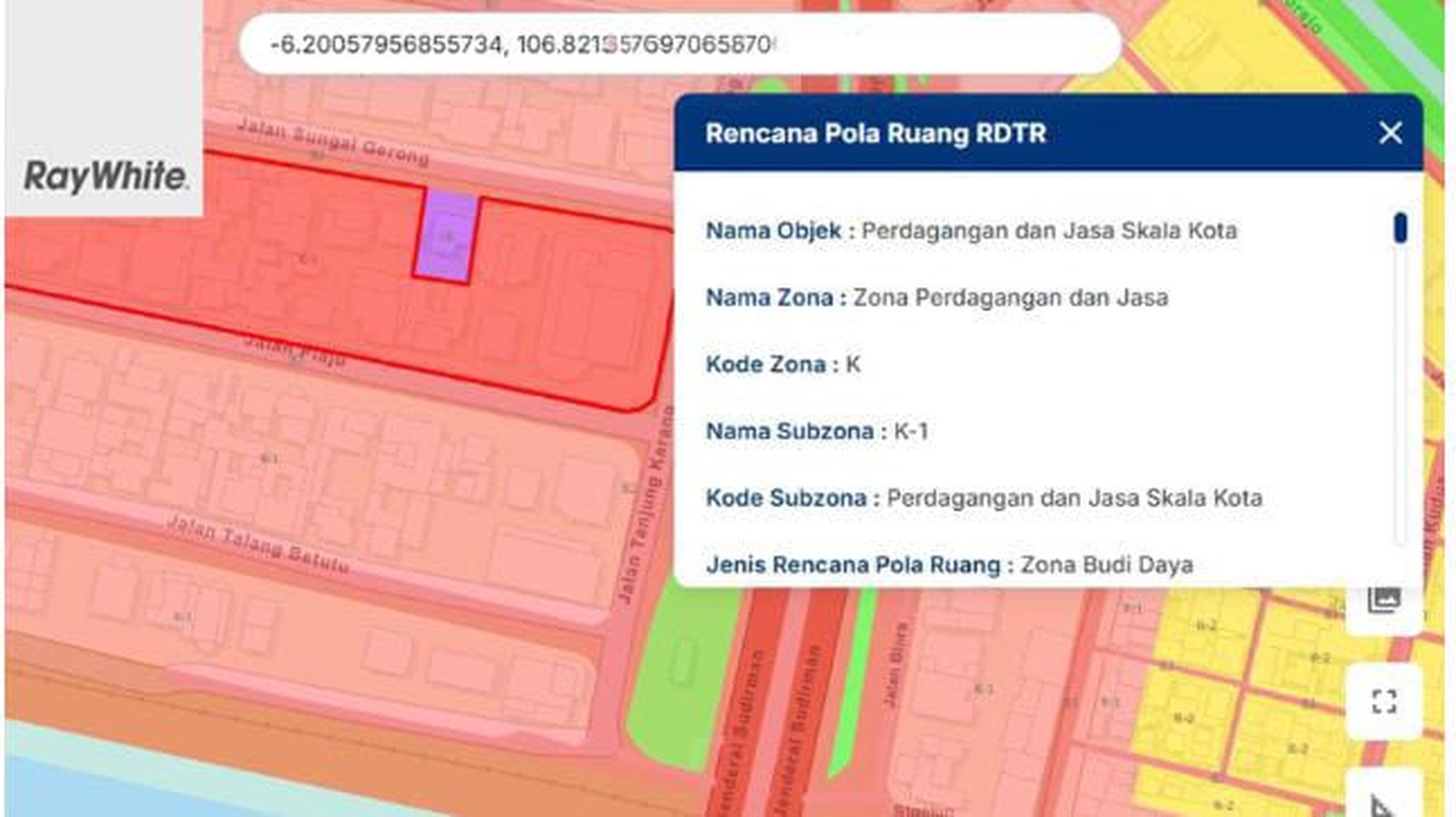 Dijual Murah Tanah Komersial K1 LT 694m2 Jalan Plaju, Menteng, Jakarta Pusat
