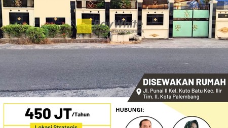 Disewakan Rumah di Jl Punai 2 Kota Palembang