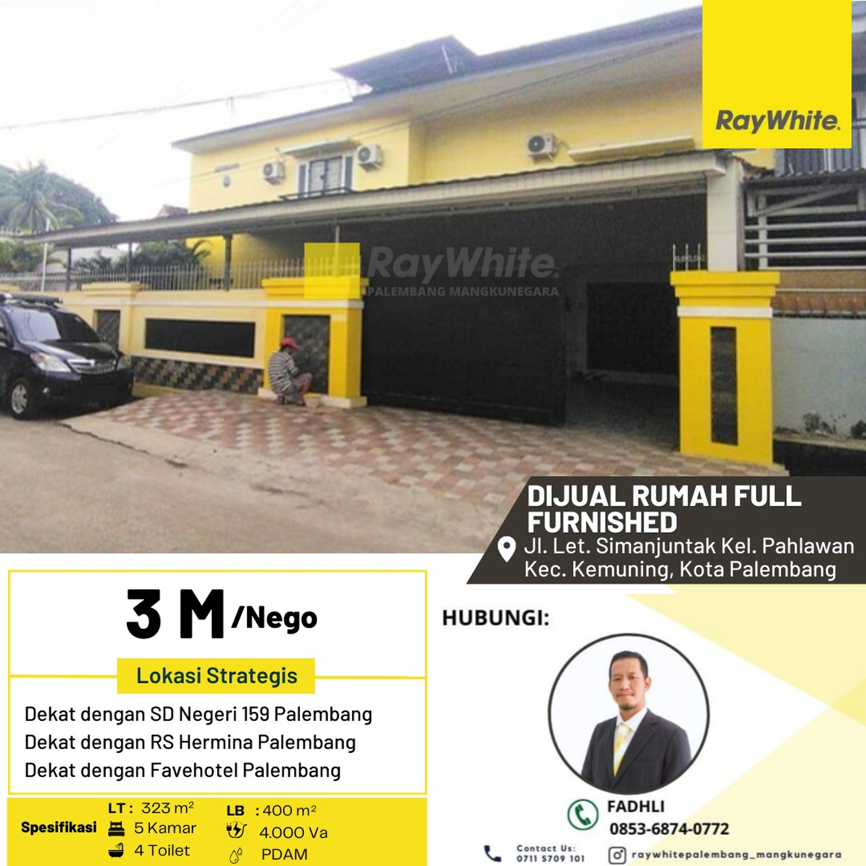 Rumah Full Furnished di Pahlawan.