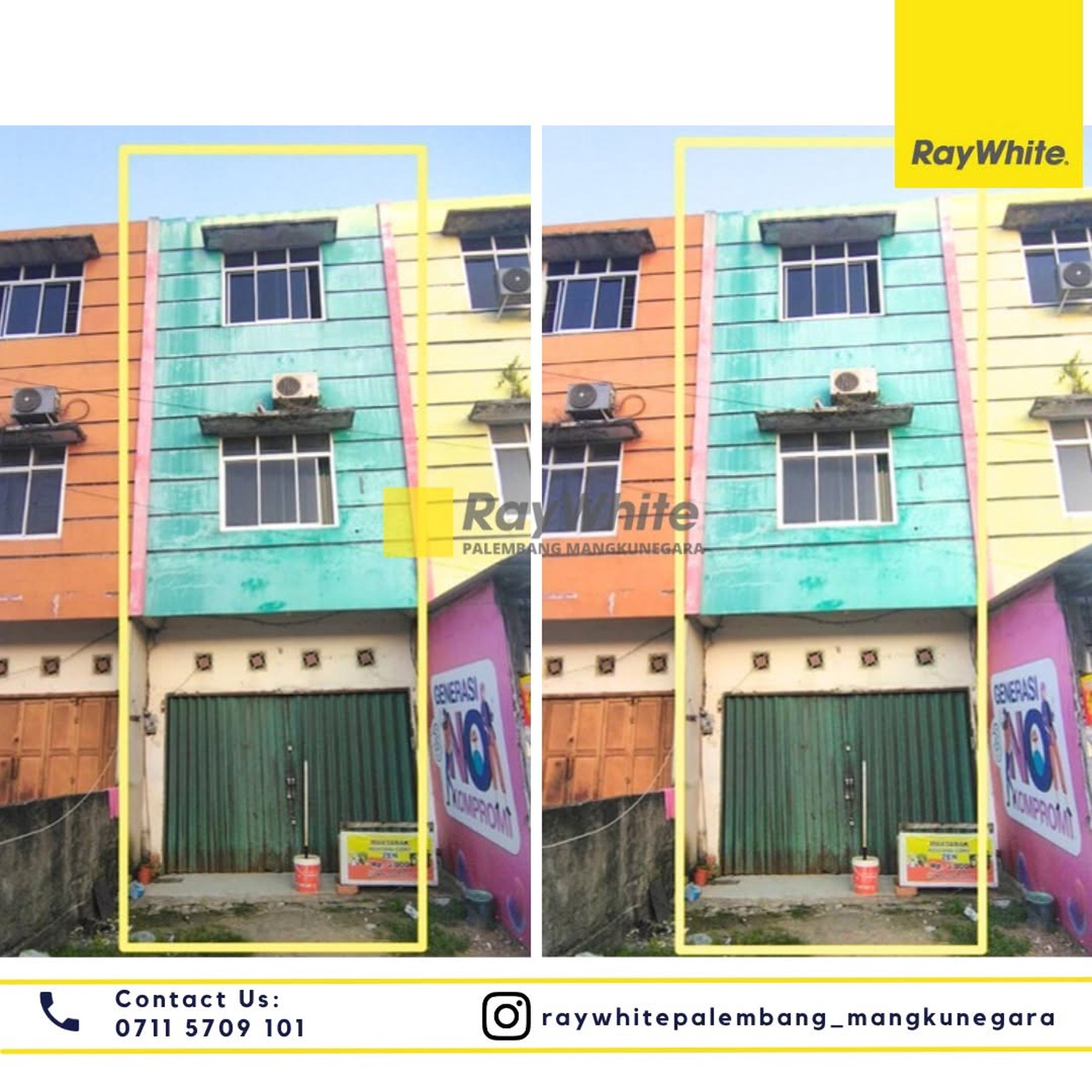 Dijual Ruko 1 Pintu di Jl Pangeran Ayin Kota Palembang