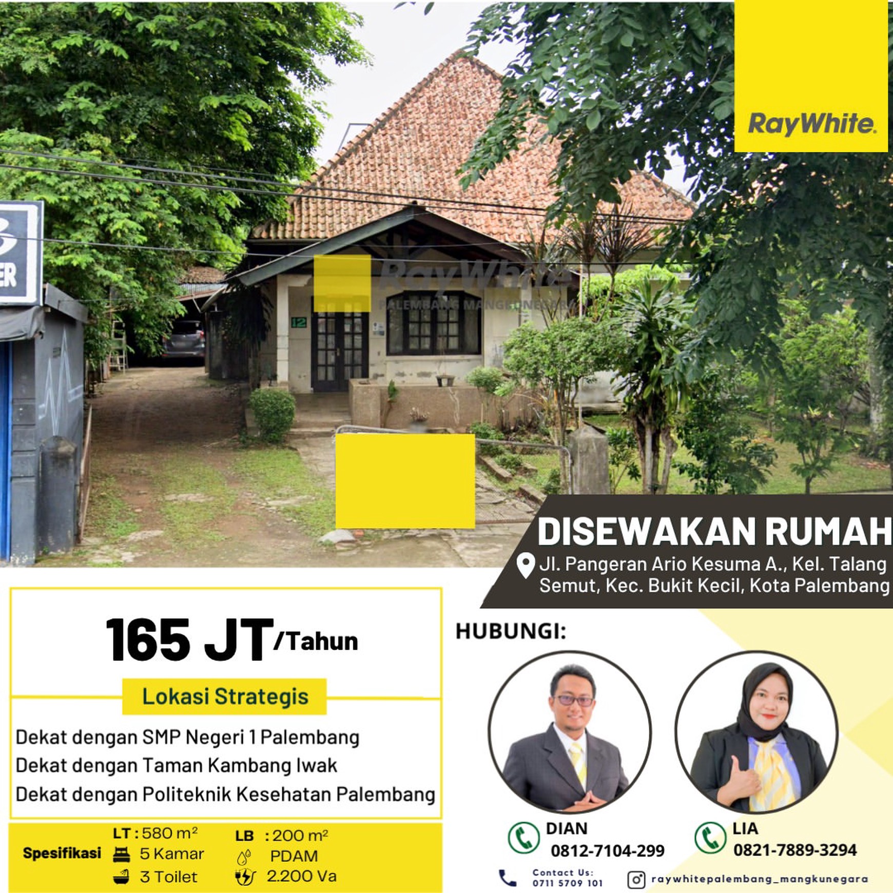 RUMAH SEWA MURAH PALEMBANG
