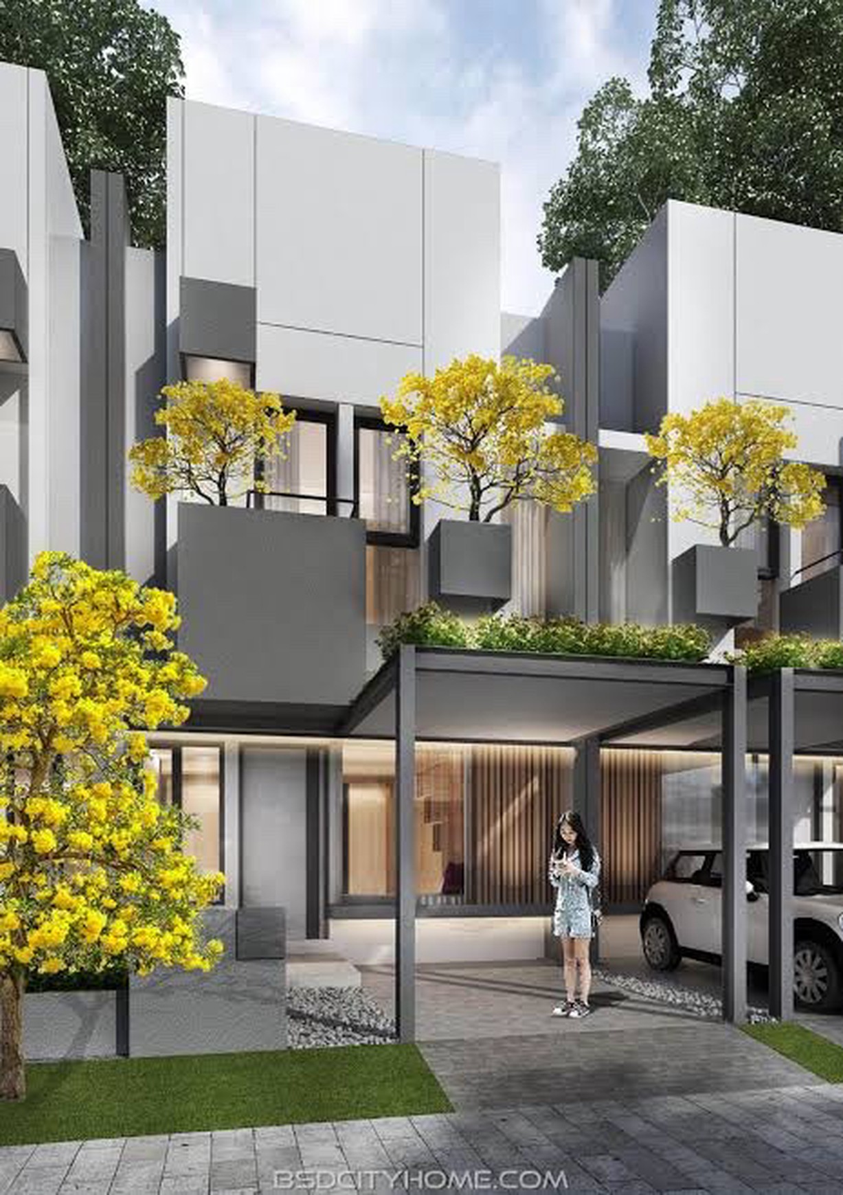 Rumah di BSD Baru, Belum pernah dihuni, sudah lengkap dengan furniture, dan tempat tidur