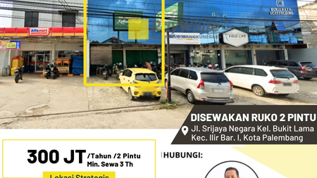 Ruko 2 Pintu dekat SMA Negeri 1 Palembang