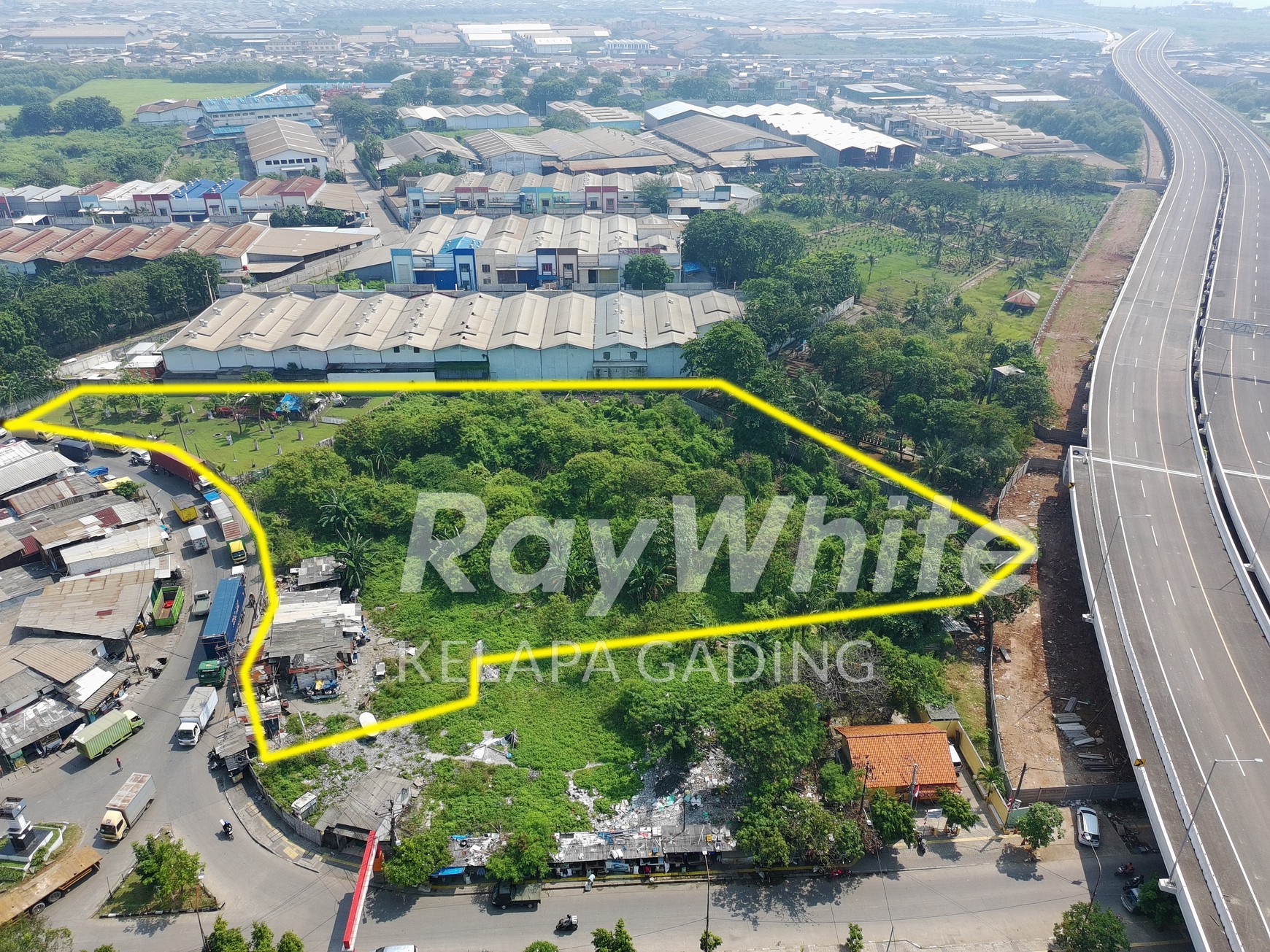 Tanah Dadap Raya Jakarta 9287 m2 samping Pergudangan Kamal Bisnis Center