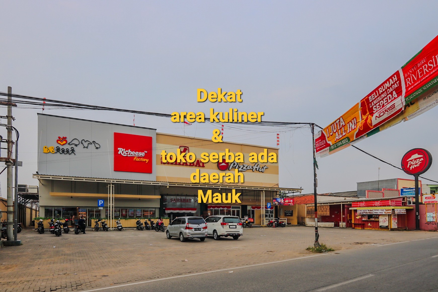 TANAH KAVLING DI GUNUNG SARI MAUK, TANGERANG, COCOK UNTUK CLUSTER, GUDANG