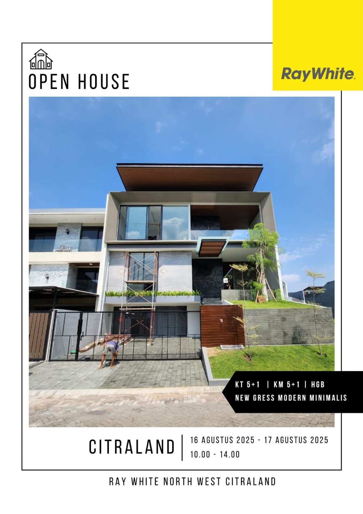 Dijual Rumah Baru Golf View di Bukit Golf Internasional Citraland Surabaya Barat
