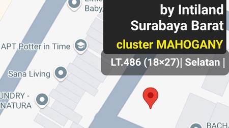 Murah Dijual 486 M2 Tanah Kavling Perumahan Graha Natura By Intiland Cluster Mahogany - Lokasi Terdepan.strategis.dekat Gwalk Citraland, Alam Galaxy, Pakuwon Mall, Ptc, Supermall