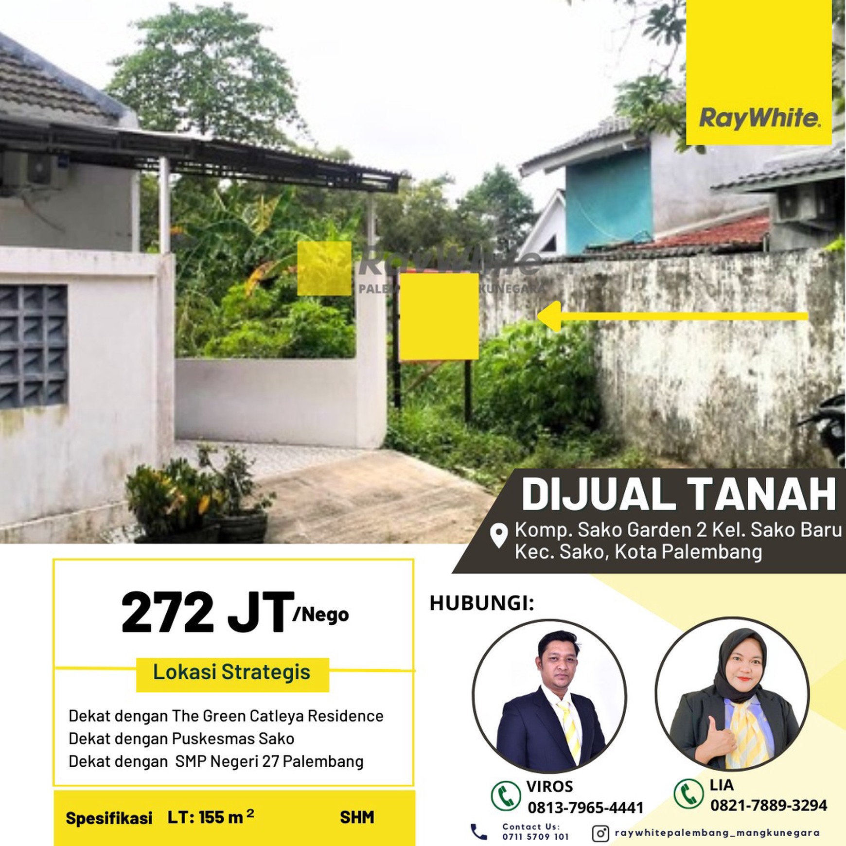 TANAH MURAH PALEMBANG