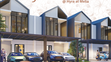 Rumah Baru DP 0% 2 Lantai Carport 2 Mobil di Melia Hyra Graha Raya, Bintaro Tangerang Selatan