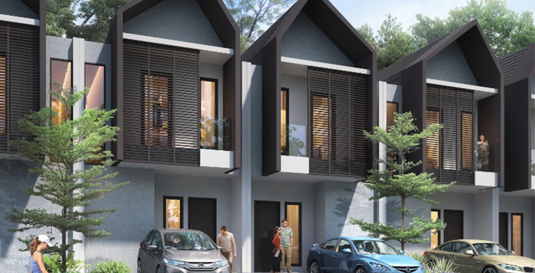 Rumah Baru 2 Lantai Tipe Lily 5x12 di Cluster Melia Hyra Graha Raya, Bintaro Tangerang Selatan