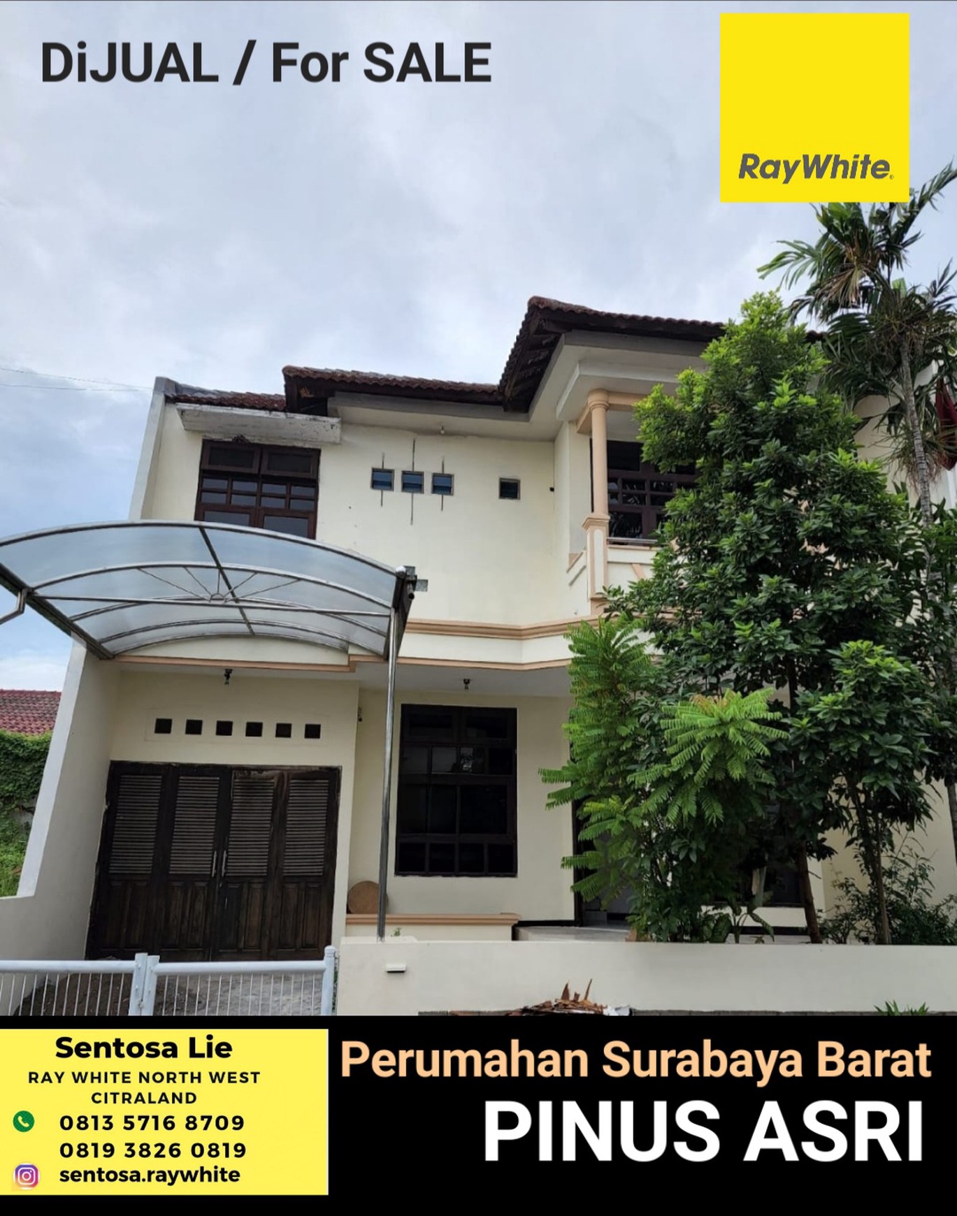 Murah Luas Dijual Rumah Pinus Asri Dekat Wisata Bukit Mas, Prambanan Residence , Royal Residence Dekat Pakuwon Mall, Ptc, Supermall