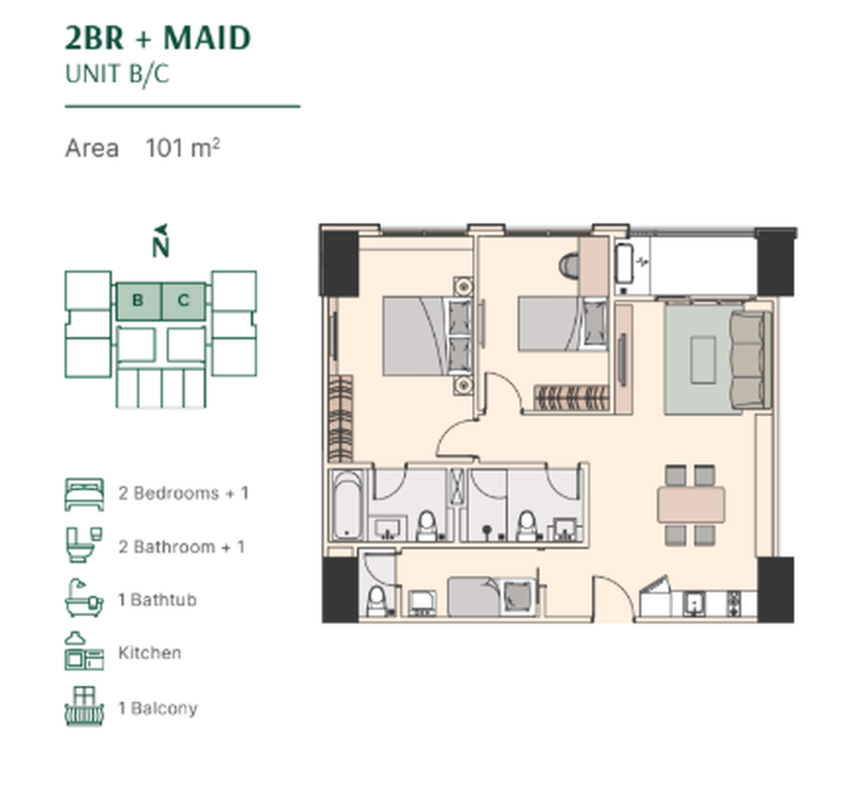 DIJUAL Unit Apartemen Southgate Residence Tower Elegance - Jakarta Selatan