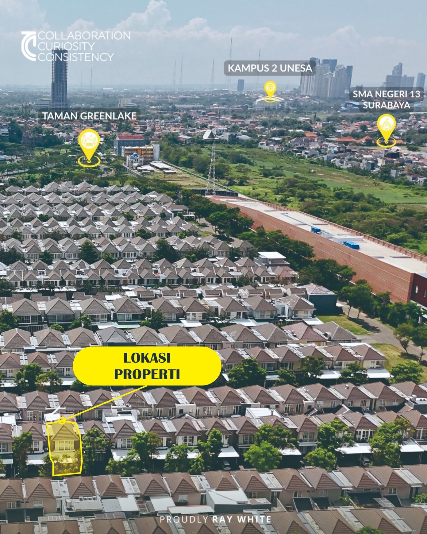 Rumah Dijual 2 Lantai Murah dan Furnished, Lingkungan Aman dan Nyaman di GreenLake Citraland Surabaya Dekat dengan Pakuwon City dan Grand Pakuwon
