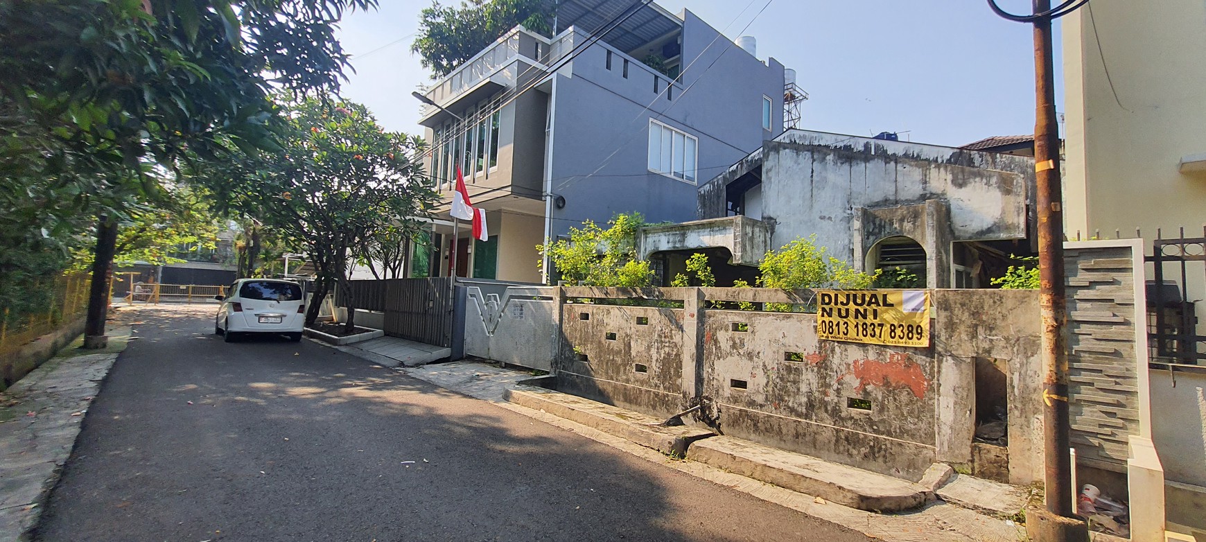 Kavling + Bangunan (rumah rusak), Cocok Untuk Investasi Atau Bangun Baru