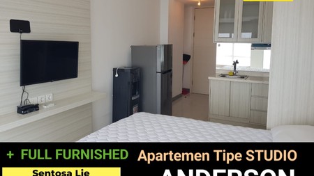 Murah Disewakan Apartemen Anderson Tipe Studio Full Furnished Modern - Lantai 29 - Akses Pakuwon Mall, Ptc, Supermall