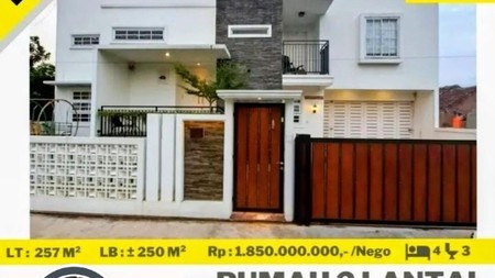 DIJUAL RUMAH MINIMALIS  DUA LANTAI RELATIF BARU DI RAJABASA KOTA BANDAR LAMPUNG