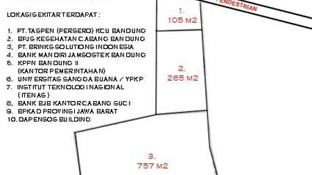 Tanah Harga NJOP, Jl. KH.Mustopha, Cikutra, Bandung