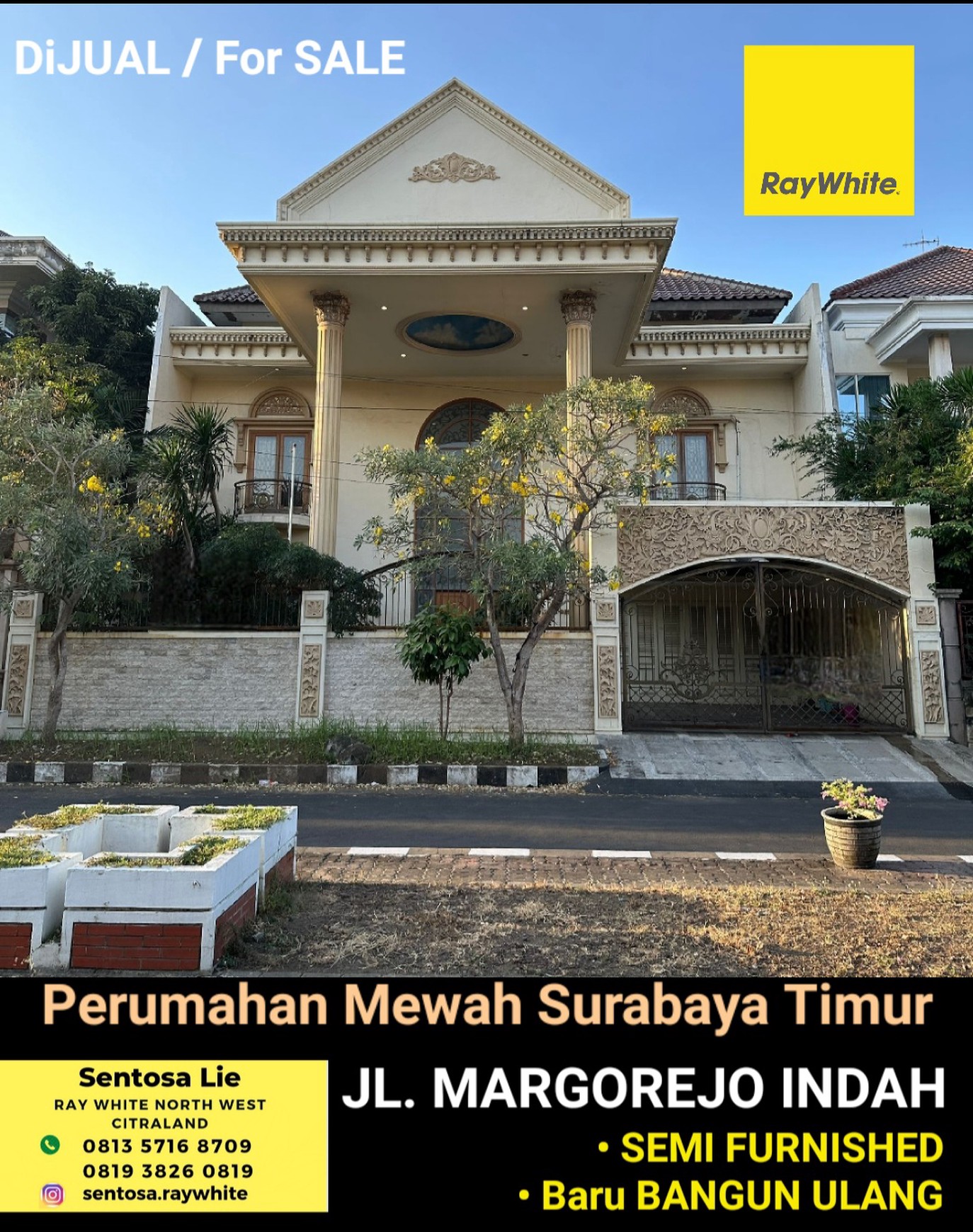 Dijual 400 M2 Rumah Margorejo Indah Surabaya Timur Dekat Raya Jemursari, Plaza Marina, Raya Prapen, Ubaya Tenggilis Mejoyo