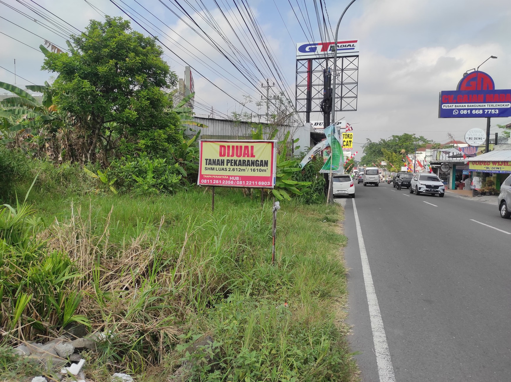 Tanah Luas 2614 Meter Persegi Lokasi Strategis di jl Kaliurang 