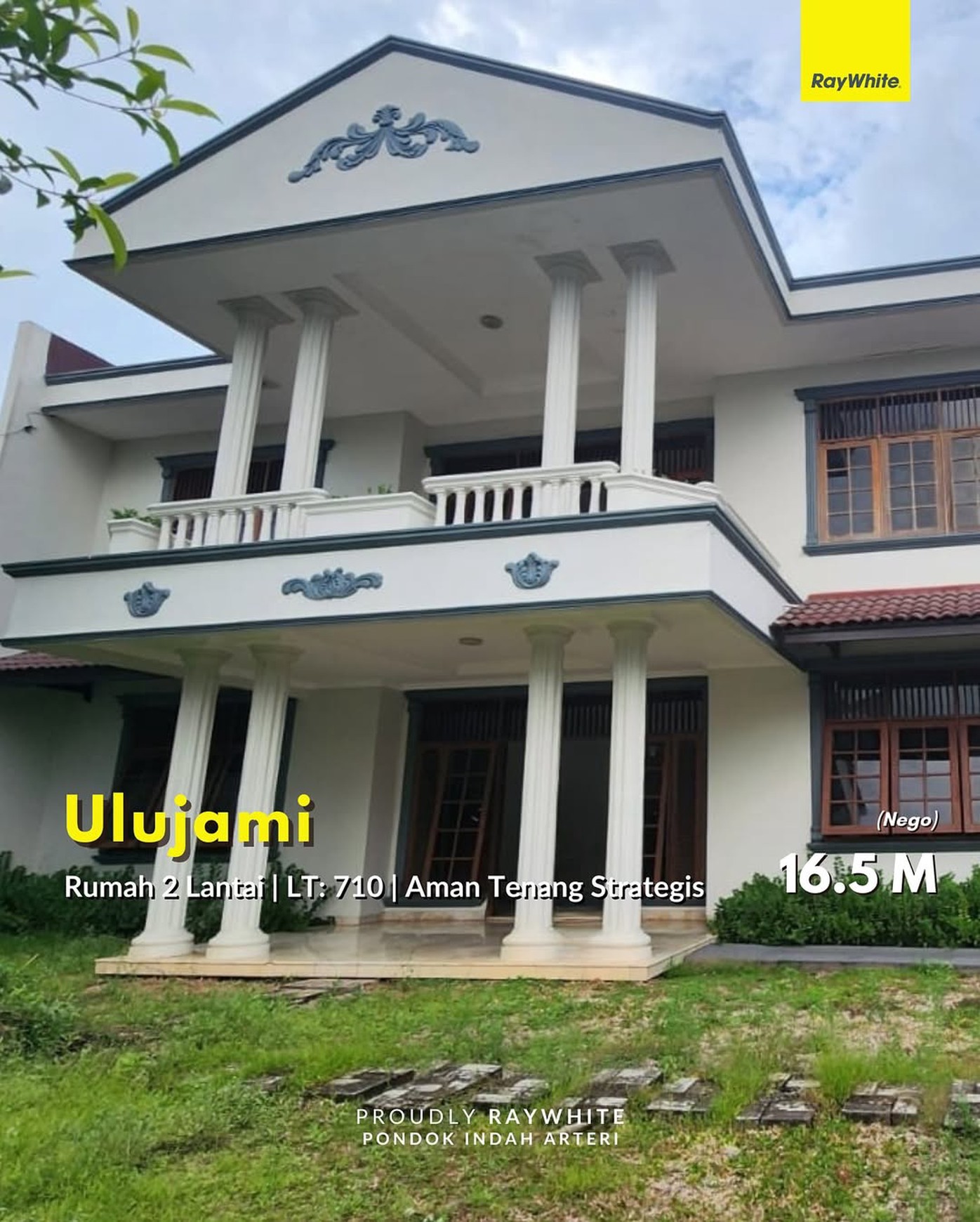  Dijual Rumah Mewah di Ulujami Jakarta Selatan - Luas 710 m, Bebas Banjir & Lingkungan Tenang