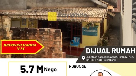 Rumah dekat Polda Sumsel.