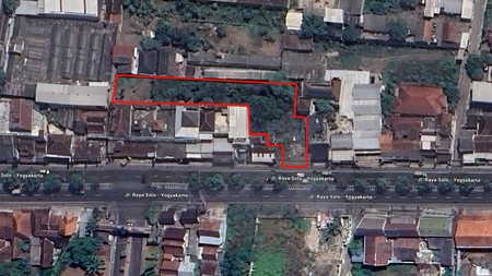 Tanah 2315 Meter Persegi Lokasi Strategis Dijalan Jogja-Solo 