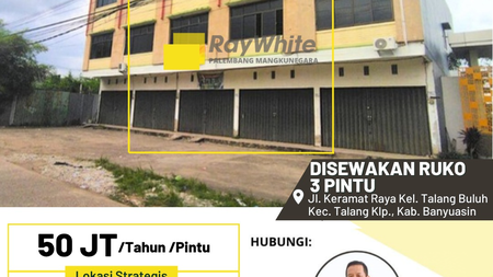 Ruko 3 Pintu Talang Keramat