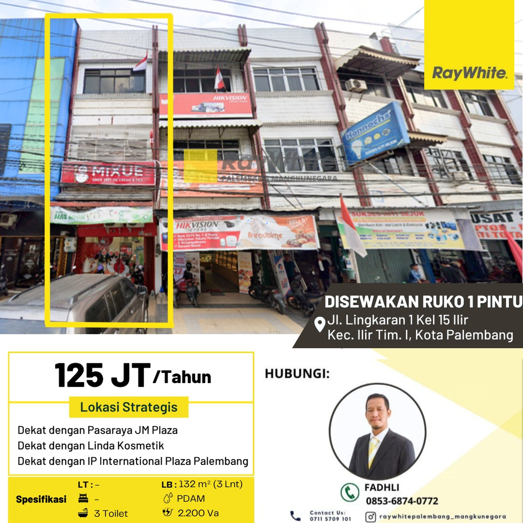 Ruko dekat IP Palembang