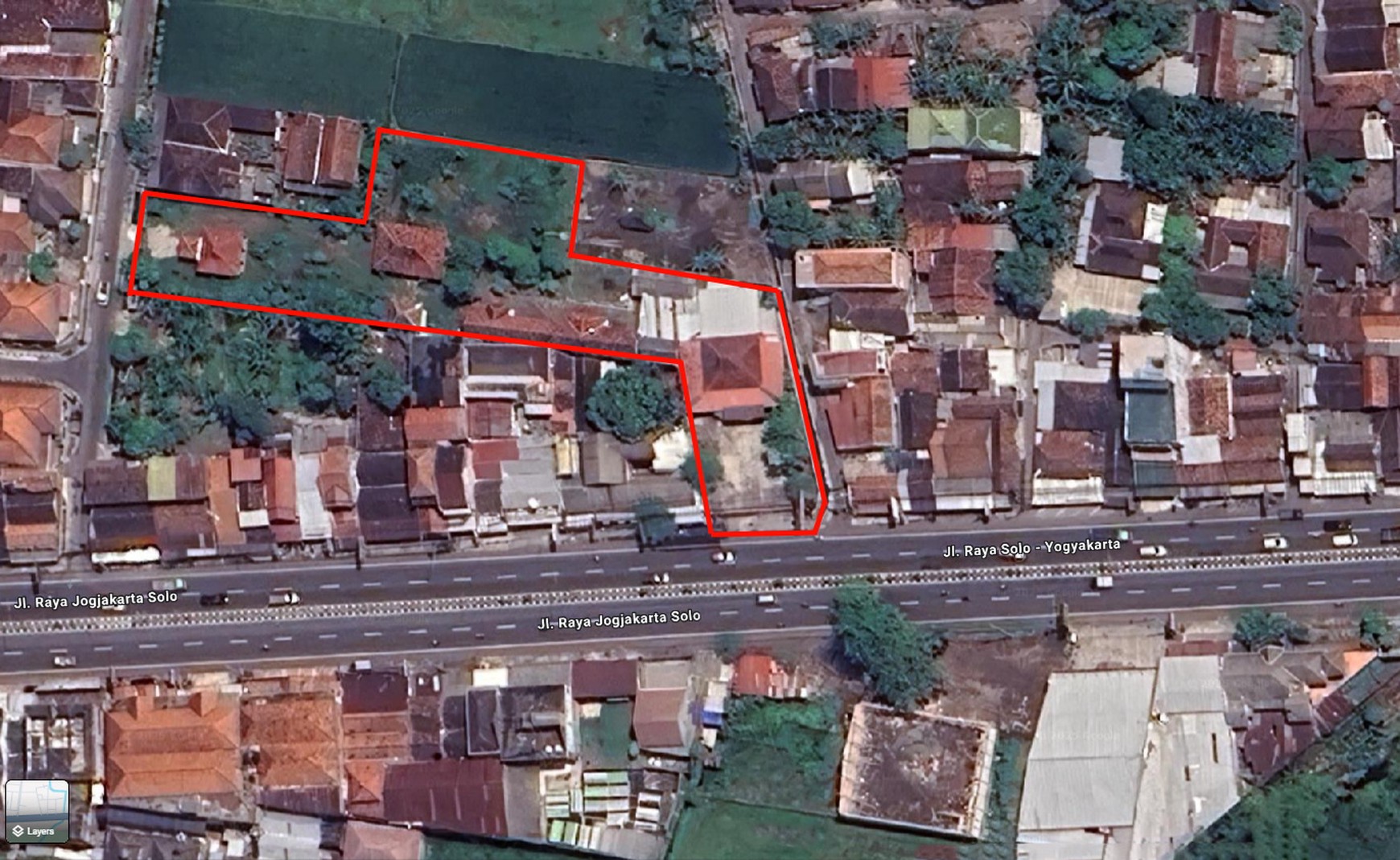 Tanah Bonus Bangunan Lokasi Strategis Berada di Jalan Raya Jogja-solo