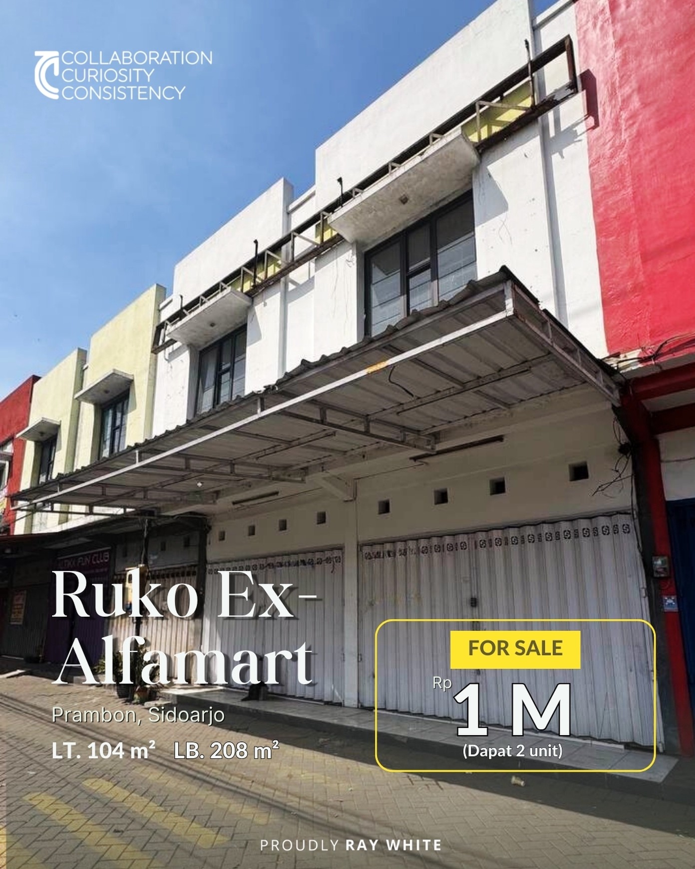 DIJUAL 2 UNIT RUKO EX ALFAMART KRIAN TRADE CENTER, PRAMBON SIDOARJO MURAHHÃÆ'Æ'°ÃƒÆ'…¸"¥ ÃÆ'Æ'°ÃƒÆ'…¸" Lokasi strategis cocok untuk usaha.