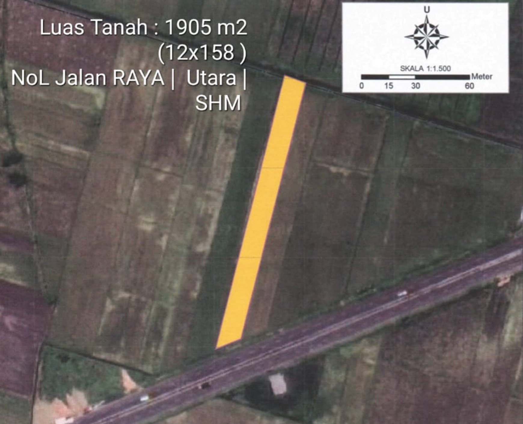 Dijual Tanah  Jalan Raya Bypass Mojoagung Jombang