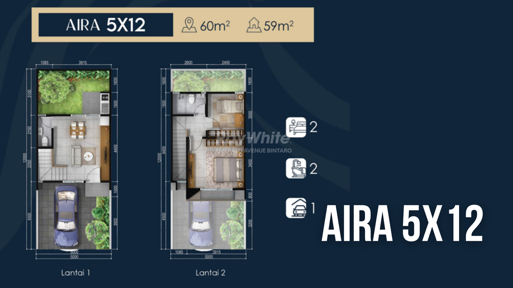 Rumah 2 Lantai di Discovery Riviera Bintaro - Lokasi Strategis Dekat Tol, Rumah Modern Mulai 1.7 M
