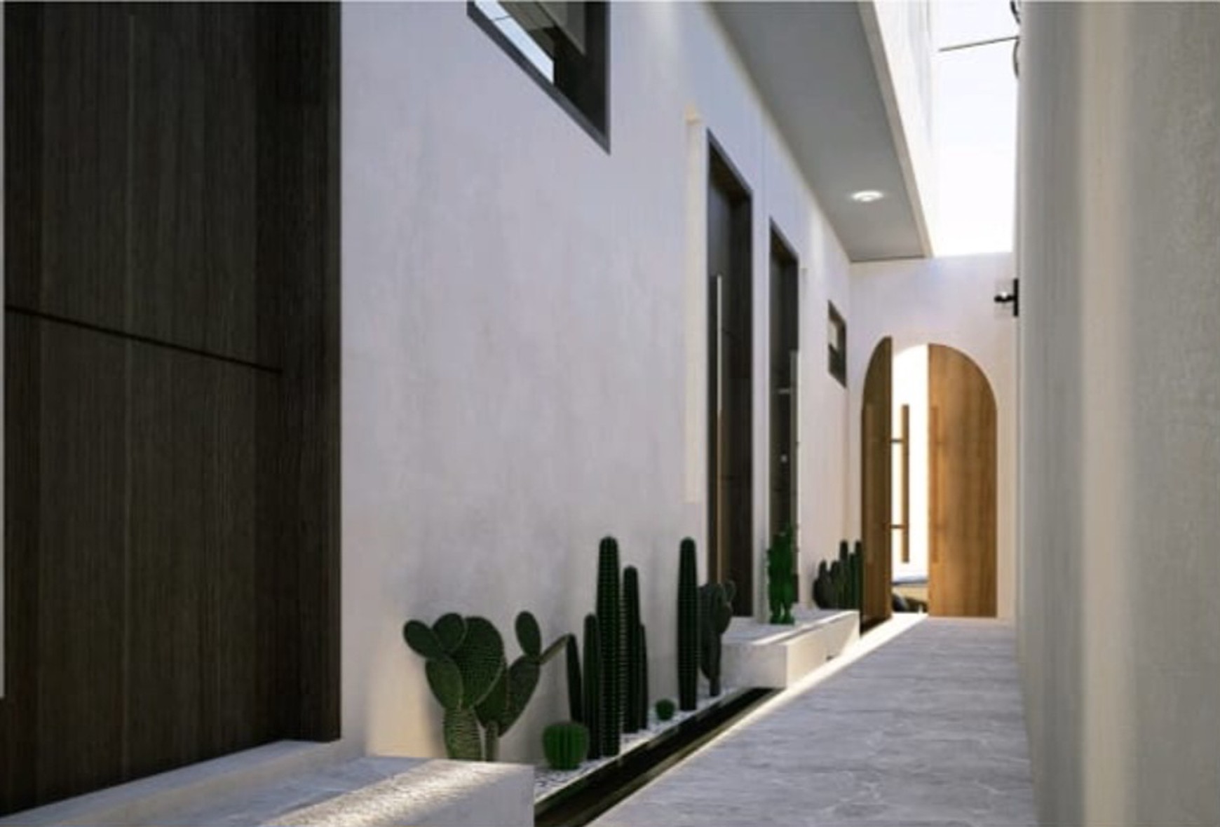 Leasehold - A modern townhouse takes simpliciy and serenity in Seminyak, Bali