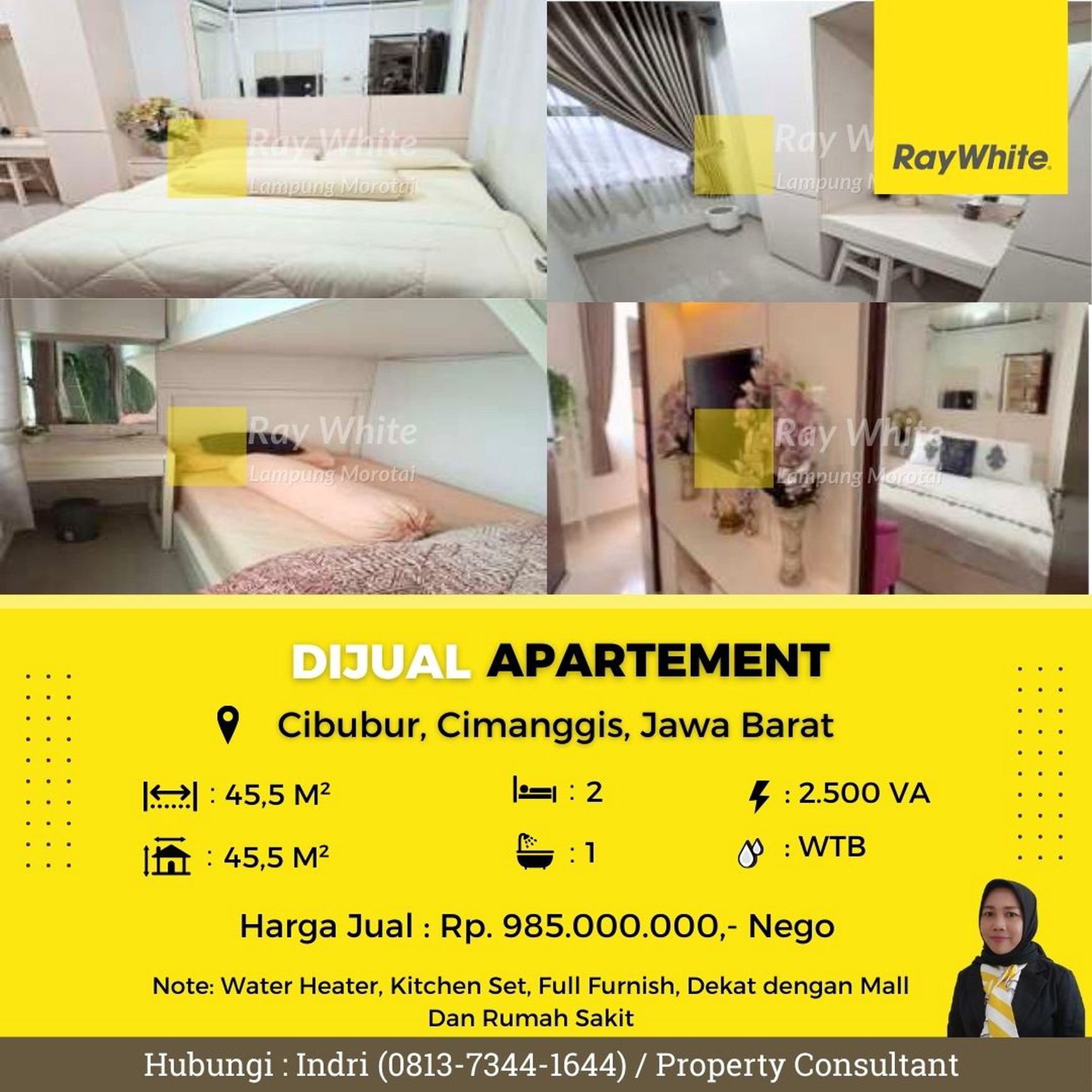 Apartemen Tower Aurora Cibbur Dijual Cepat