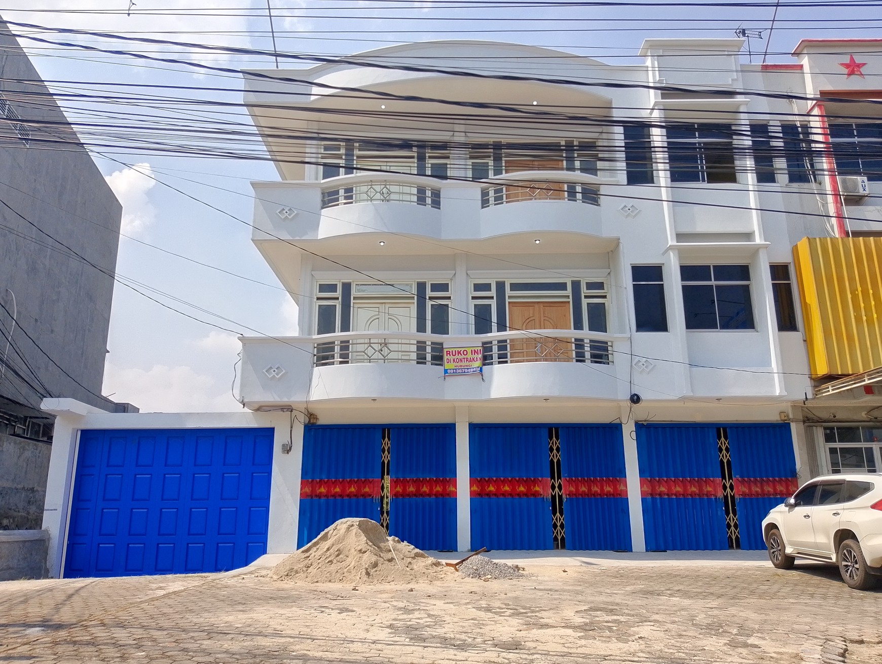 Disewakan Ruko 3 pintu plong di Teluk Betung Utara