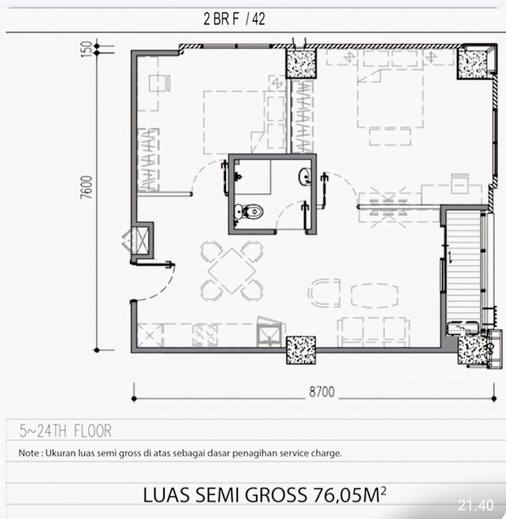 Apart Siap Huni Di Apart Anwa Residence Ciputat Tangerang Selatan