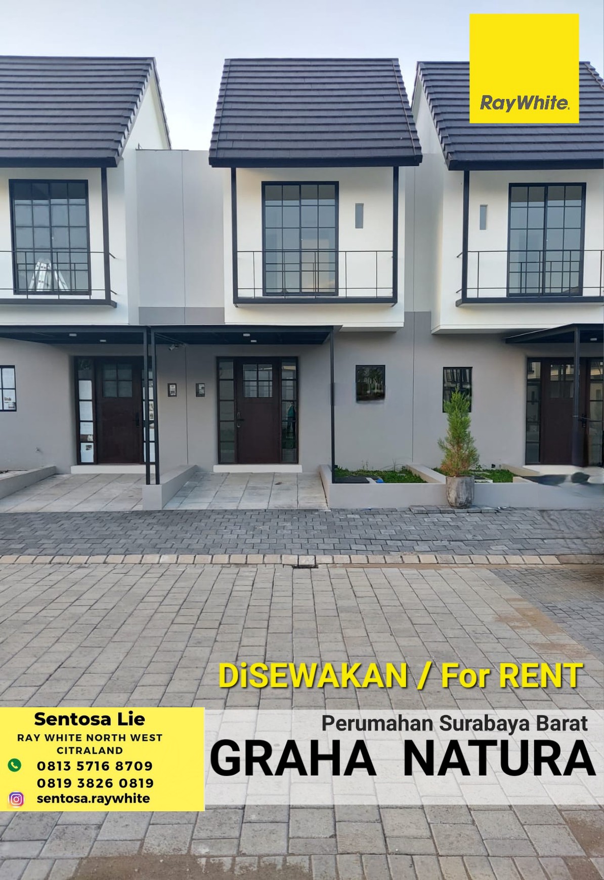 Murah 3 K.tidur Disewakan Rumah Graha Natura Dekat Minimalis Modern Area G Walk Citraland , Pakuwon Mall, Ptc, Supermall