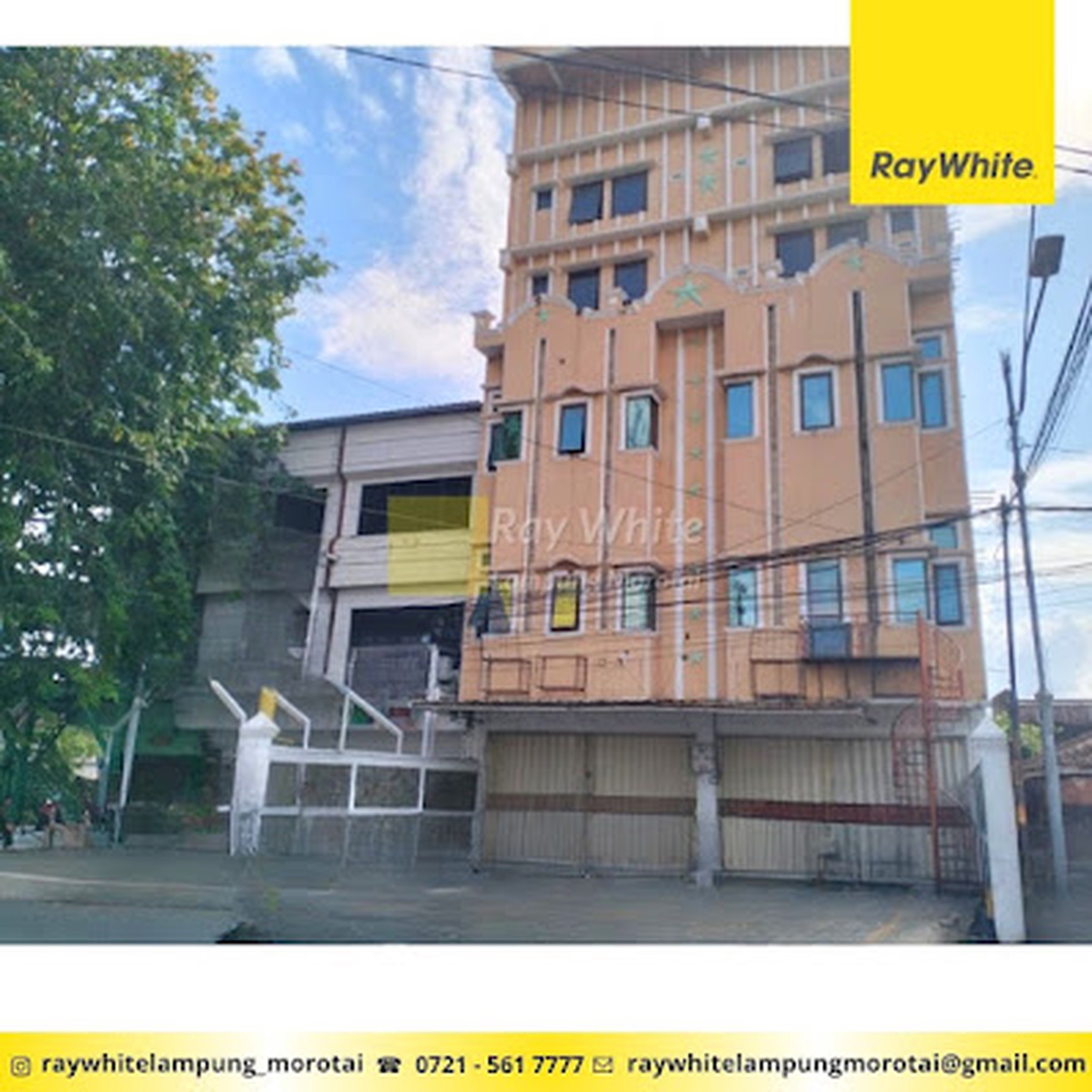 Ruko 2 pintu 5 lantai Pusat Kota Bandarlampung