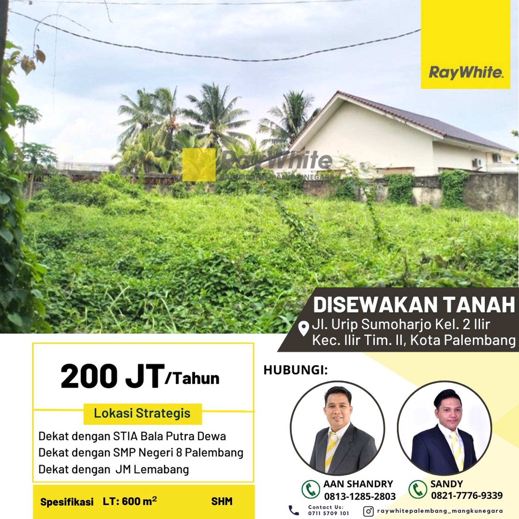 Disewakan Tanah