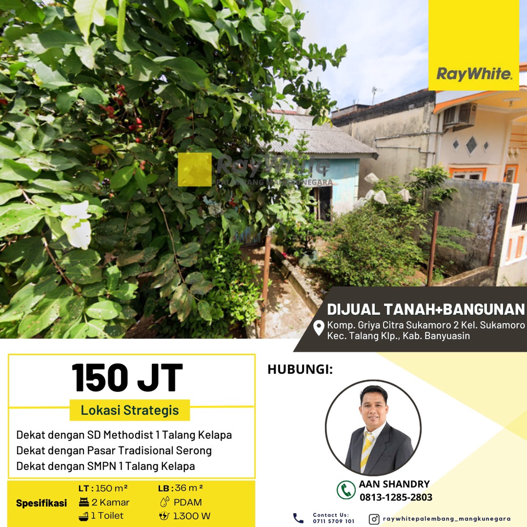 Jual Cepat Tanah + Bangunan