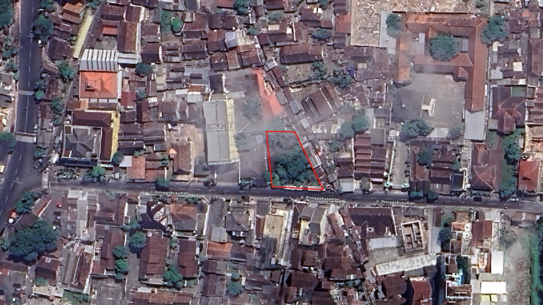 Tanah 641 Meter Persegi Dekat Stasiun Yogyakarta 
