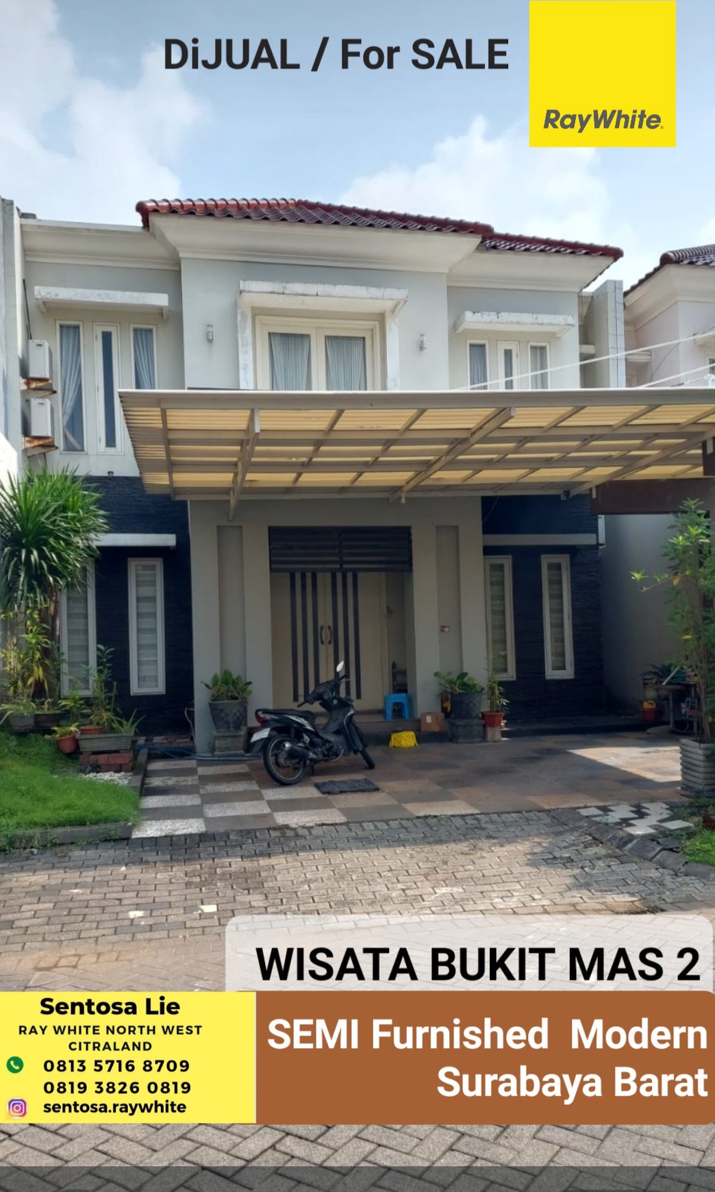 MURAH LUAS Dijual Rumah Wisata Bukit Mas 2 Palais De Luxemburg SEMI Furnished Modern 5 Kamar Tidur Dekat Citraland, Pakuwon Mall, Royal Residence