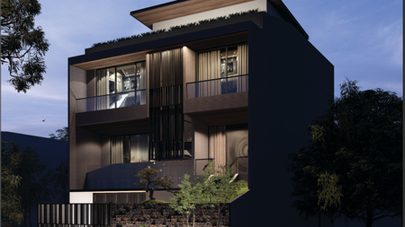 DIJUAL Rumah Golf Avenue Citraland Surabaya Rumah Baru 4 Lantai, Include Lift Premium Finishing