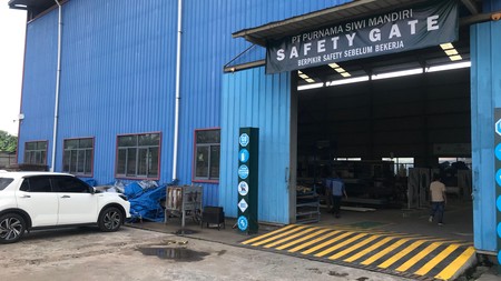 Gudang untuk usaha  Logistik atau Manufaktur, lokasi  strategis di kawasan Rest Area Jalan Tol Jakarta Cikampek KM19B,  Tambun Bekasi