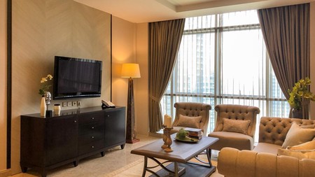 Dijual Apartemen Oakwood Mega Kuningan - Lantai 33, Luas 100 m, 3 Kamar Tidur