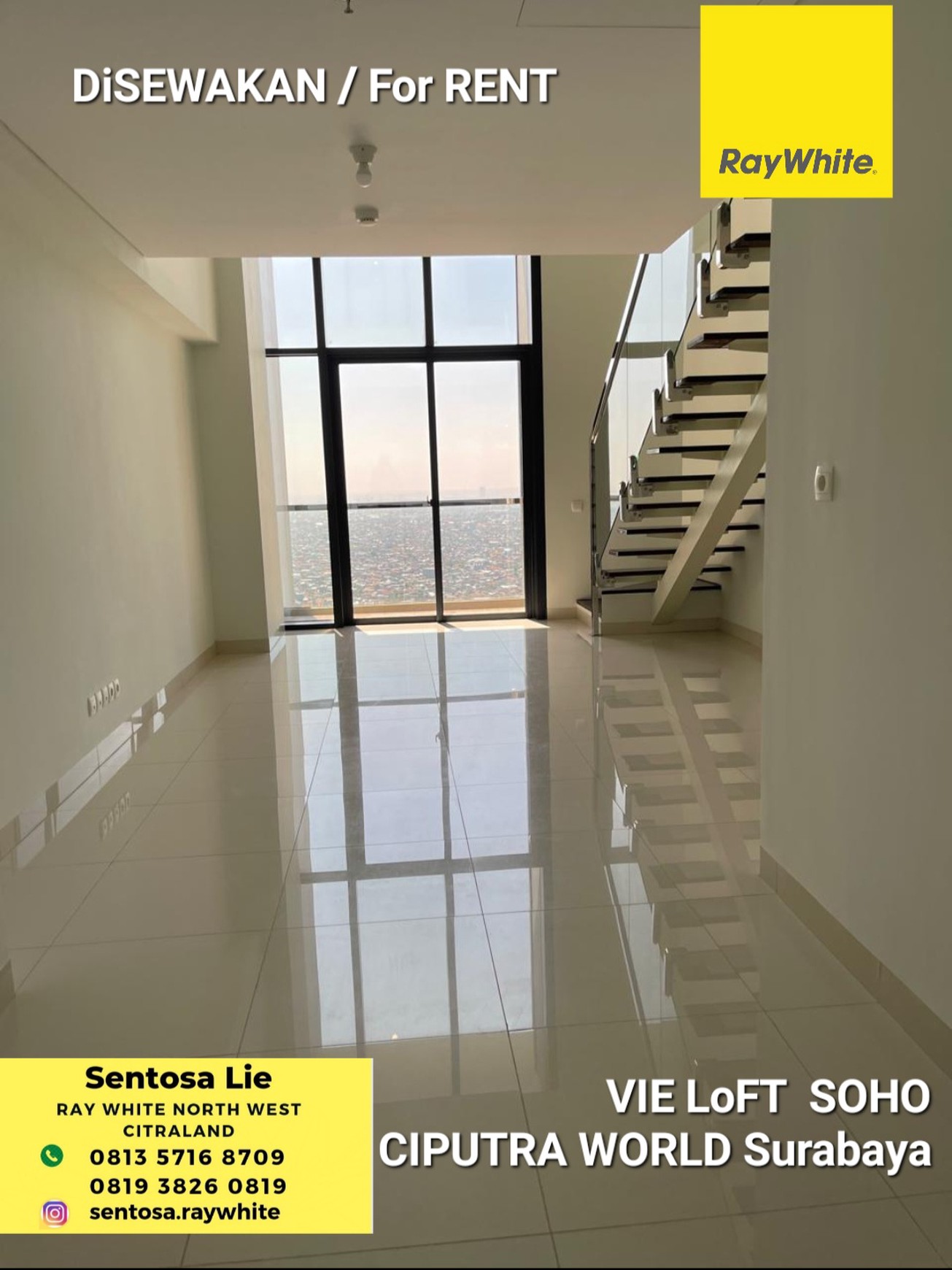 Murah Disewakan Vie Loft Soho Apartemen Ciputra World Mall Surabaya Dekat Mayjen Sungkono, Tol Satelit, Darmo Hill