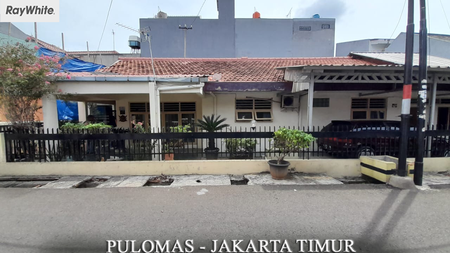 FOR SALE Rumah 1 Lantai Hitung Tanah di Pulomas Kayu Putih Pulo Gadung Jakarta Timur